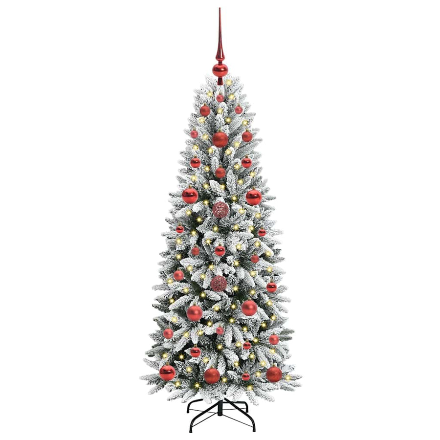 Kunstkerstboom met 150 LED met standaard Wit 53 x 53 x 120 cm