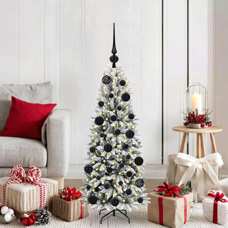 Kunstkerstboom met 150 LED met standaard Wit 53 x 53 x 120 cm