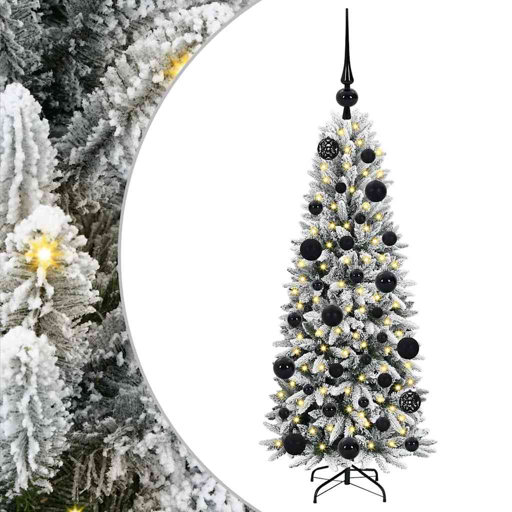 Kunstkerstboom met 150 LED met standaard Wit 53 x 53 x 120 cm