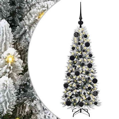 Kunstkerstboom met 150 LED met standaard Wit 53 x 53 x 120 cm