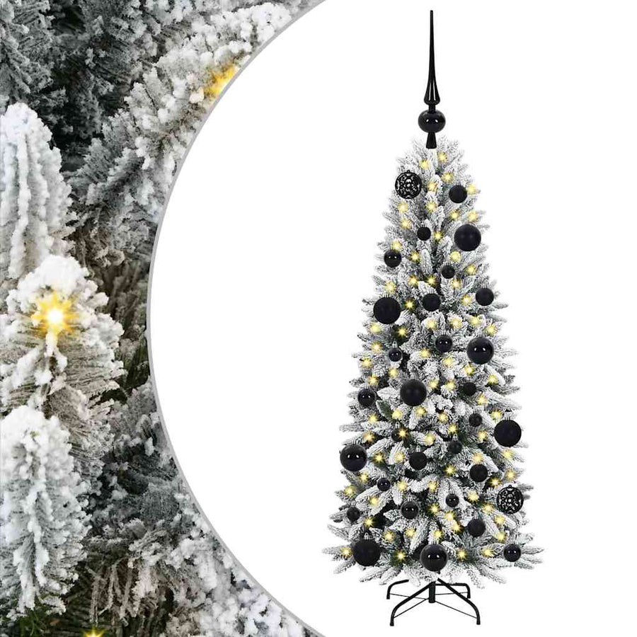 Kunstkerstboom met 150 LED met standaard Wit 53 x 53 x 120 cm