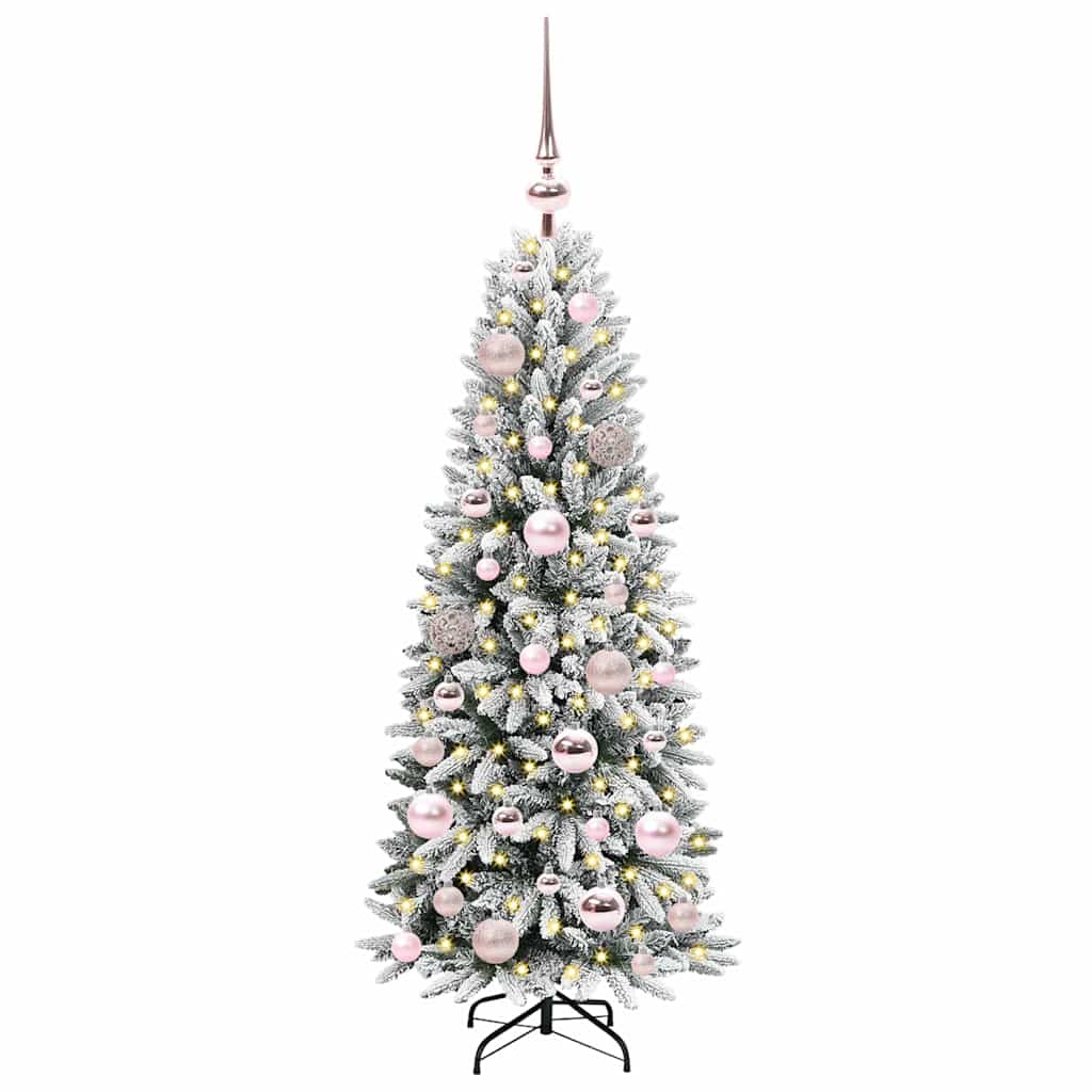 Kunstkerstboom met 150 LED met standaard Wit 53 x 53 x 120 cm