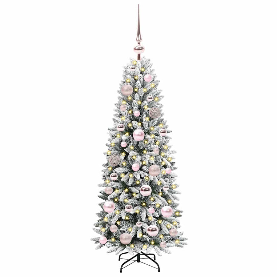 Kunstkerstboom met 150 LED met standaard Wit 53 x 53 x 120 cm
