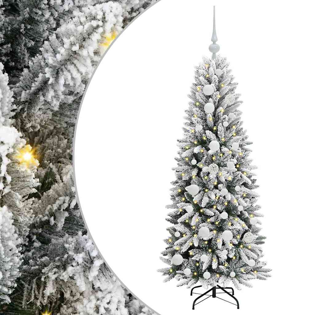 Kunstkerstboom met 150 LED met standaard Wit 53 x 53 x 120 cm