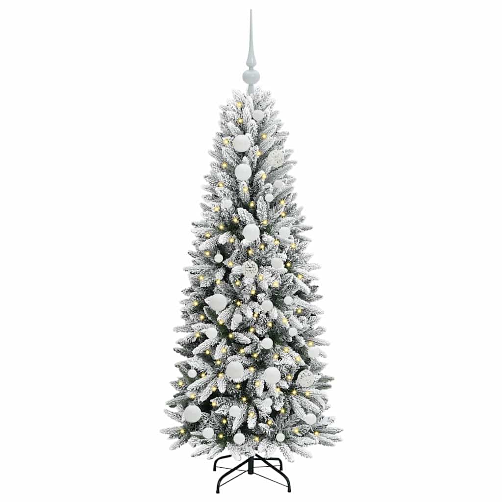 Kunstkerstboom met 150 LED met standaard Wit 53 x 53 x 120 cm
