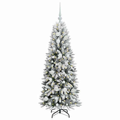 Kunstkerstboom met 150 LED met standaard Wit 53 x 53 x 120 cm