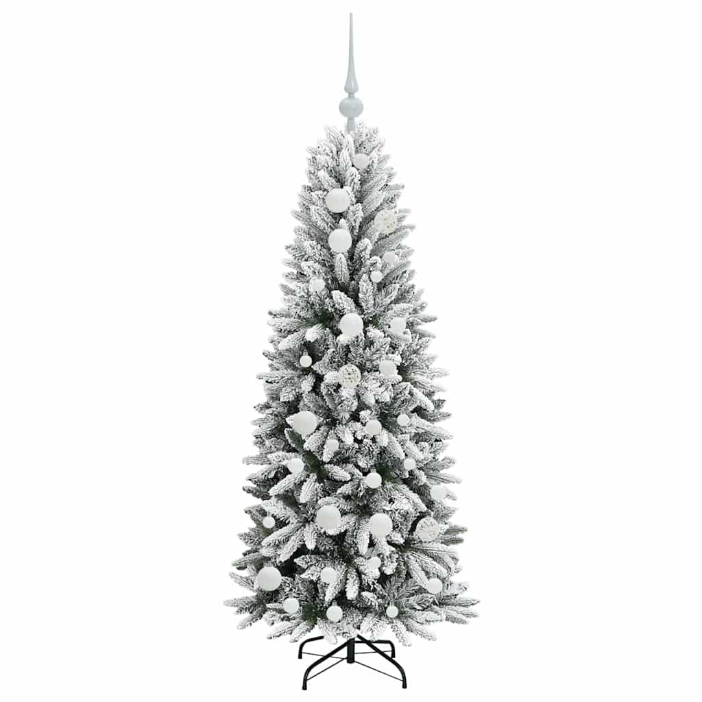 Kunstkerstboom met 150 LED met standaard Wit 53 x 53 x 120 cm