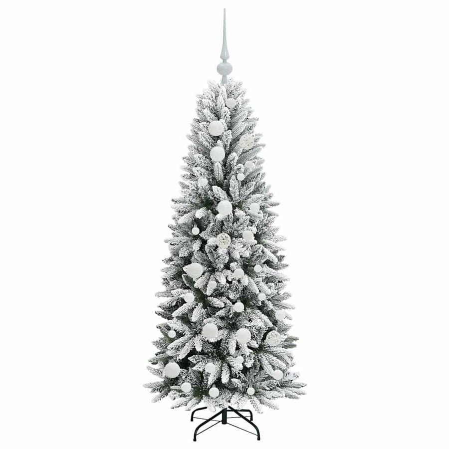 Kunstkerstboom met 150 LED met standaard Wit 53 x 53 x 120 cm