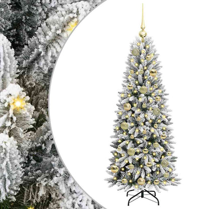 Kunstkerstboom met 150 LED met standaard Wit 53 x 53 x 120 cm