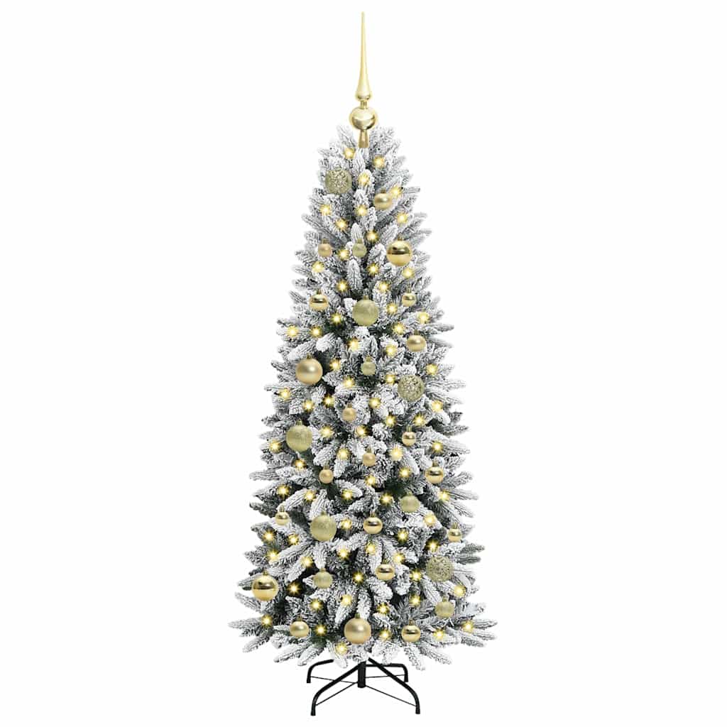 Kunstkerstboom met 150 LED met standaard Wit 53 x 53 x 120 cm
