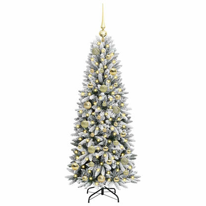 Kunstkerstboom met 150 LED met standaard Wit 53 x 53 x 120 cm