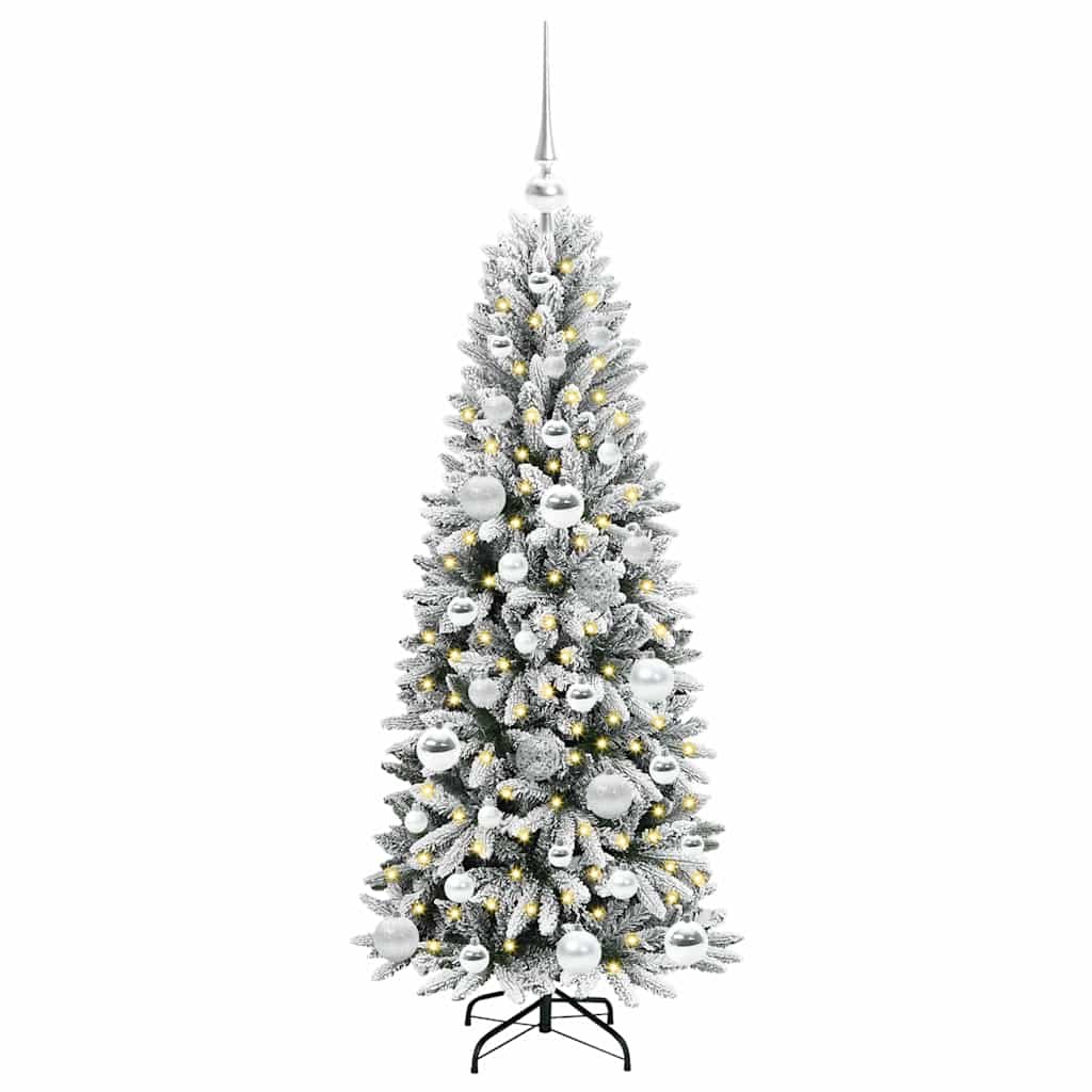 Kunstkerstboom met 150 LED met standaard Wit 53 x 53 x 120 cm