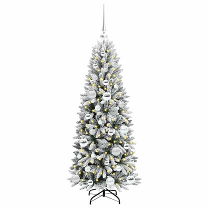 Kunstkerstboom met 150 LED met standaard Wit 53 x 53 x 120 cm