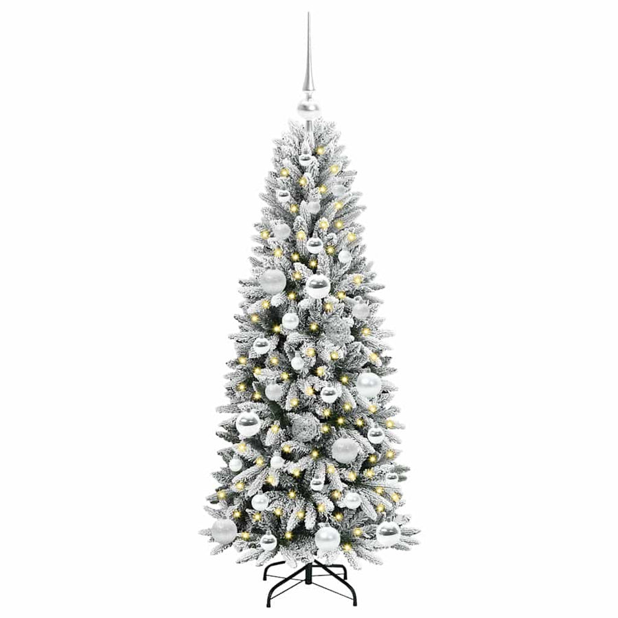 Kunstkerstboom met 150 LED met standaard Wit 53 x 53 x 120 cm