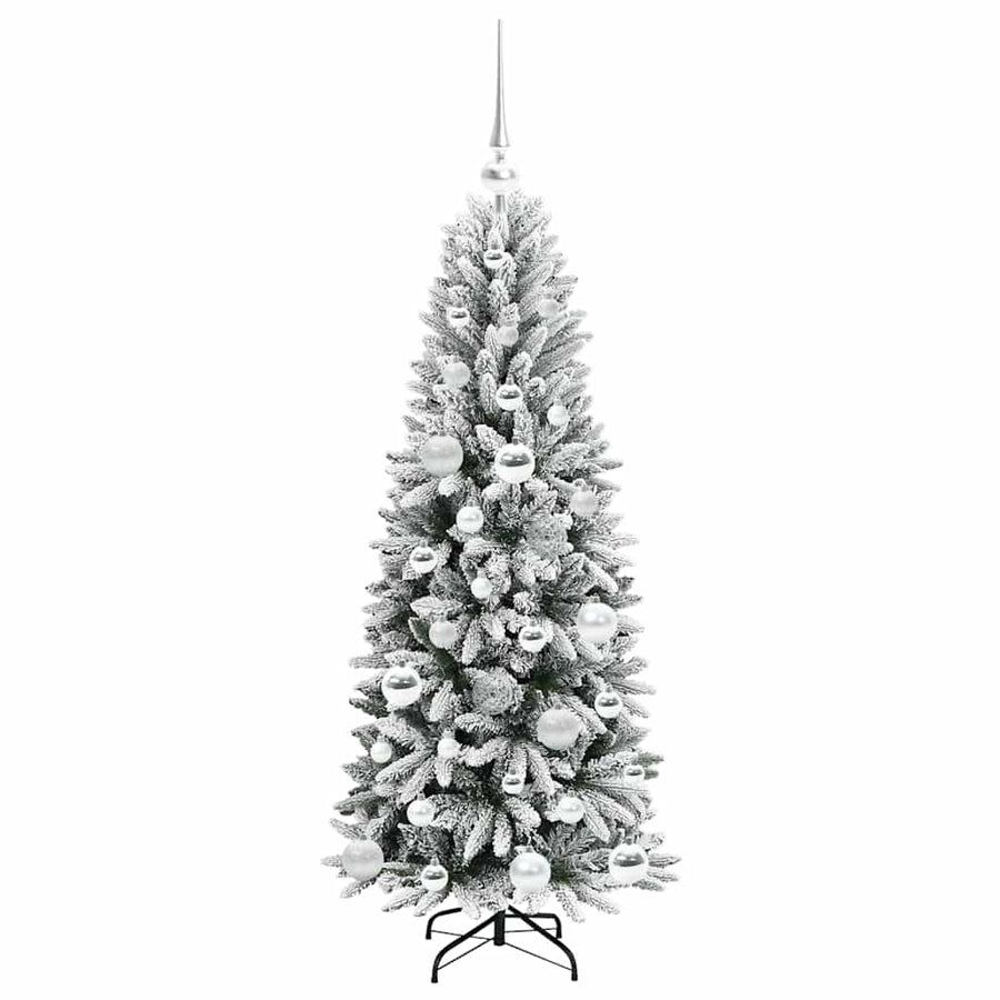 Kunstkerstboom met 150 LED met standaard Wit 53 x 53 x 120 cm
