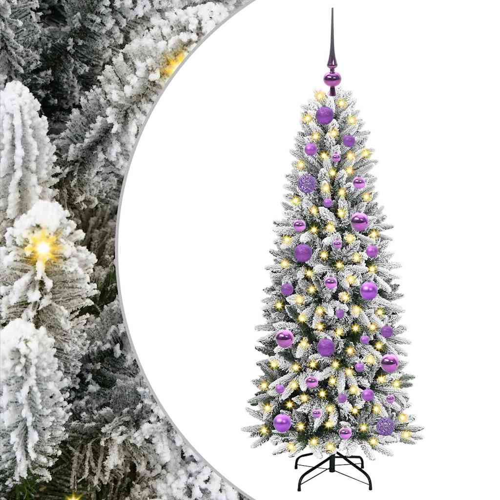Kunstkerstboom met 150 LED met standaard Wit 53 x 53 x 120 cm
