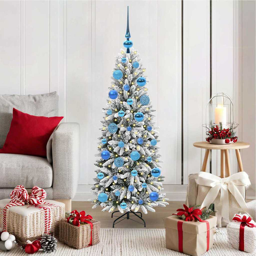 Kunstkerstboom met 150 LED met standaard Wit 53 x 53 x 120 cm