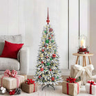 Kunstkerstboom wit 120 cm PVC