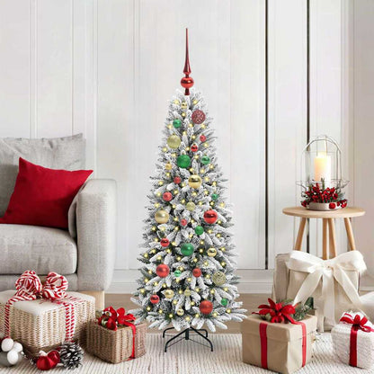 Kunstkerstboom met 150 LED met standaard Wit 53 x 53 x 120 cm