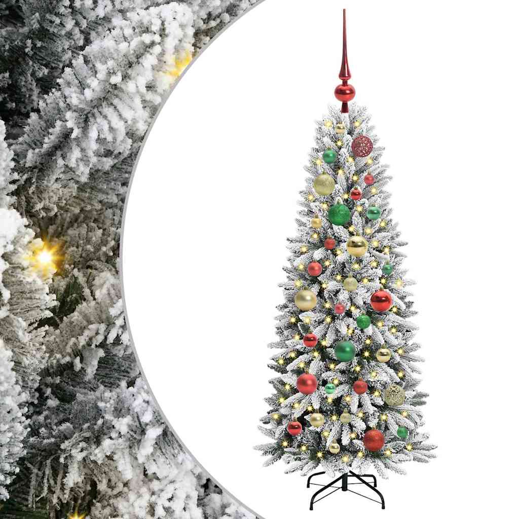 Kunstkerstboom met 150 LED met standaard Wit 53 x 53 x 120 cm