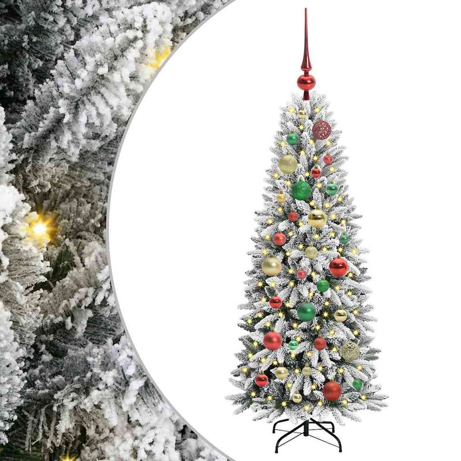 Kunstkerstboom met 150 LED met standaard Wit 53 x 53 x 120 cm