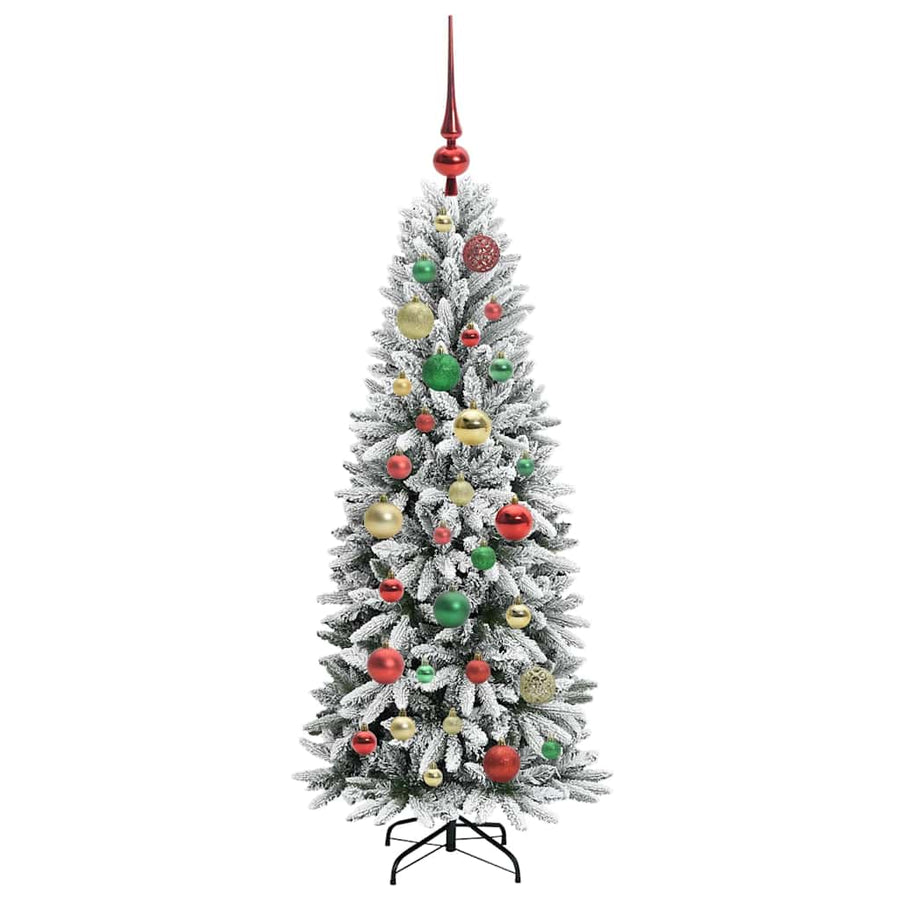 Kunstkerstboom met 150 LED met standaard Wit 53 x 53 x 120 cm