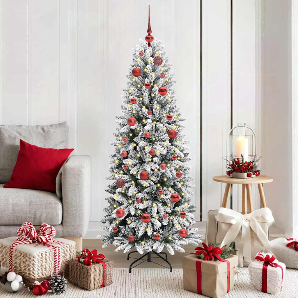 Kunstkerstboom met 150 LED met standaard Wit 63 x 63 x 150 cm