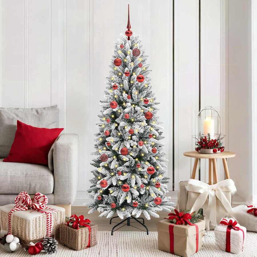 Kunstkerstboom met 150 LED met standaard Wit 63 x 63 x 150 cm