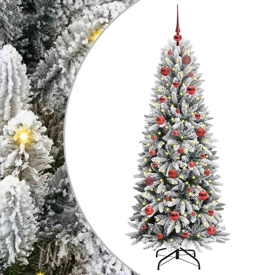 Kunstkerstboom met 150 LED met standaard Wit 63 x 63 x 150 cm