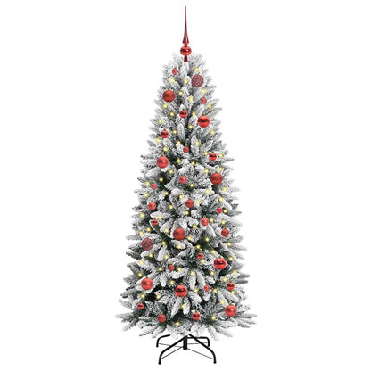 Kunstkerstboom met 150 LED met standaard Wit 63 x 63 x 150 cm