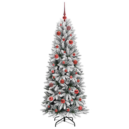 Kunstkerstboom met 150 LED met standaard Wit 63 x 63 x 150 cm