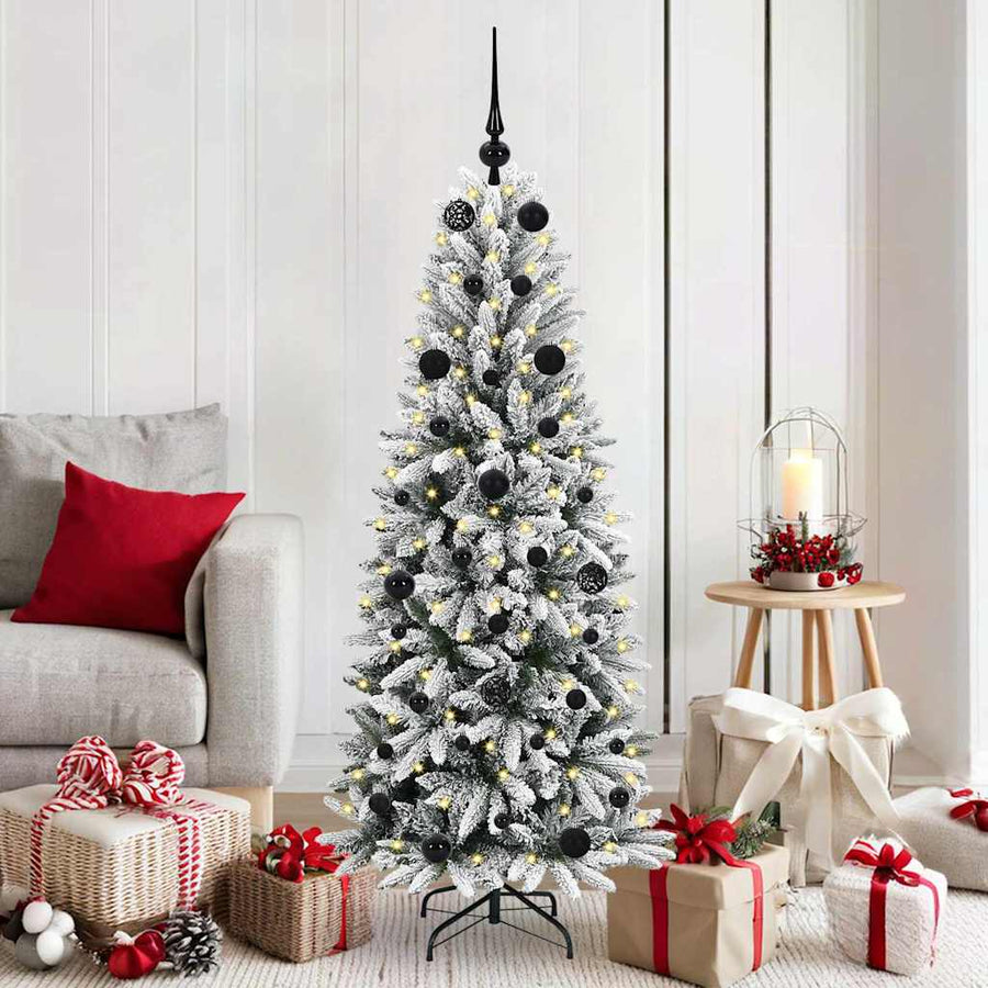 Kunstkerstboom met 150 LED met standaard Wit 63 x 63 x 150 cm