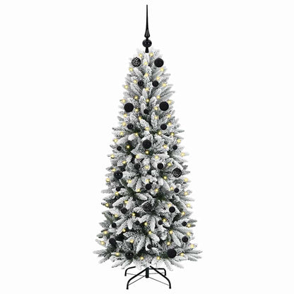 Kunstkerstboom met 150 LED met standaard Wit 63 x 63 x 150 cm