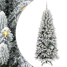 Kunstkerstboom wit 150 cm PVC plastic staal PE