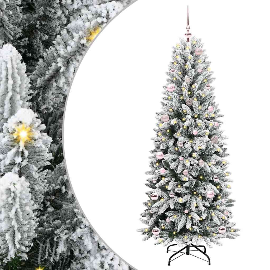 Kunstkerstboom met 150 LED met standaard Wit 63 x 63 x 150 cm