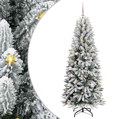 Kunstkerstboom met 150 LED met standaard Wit 63 x 63 x 150 cm