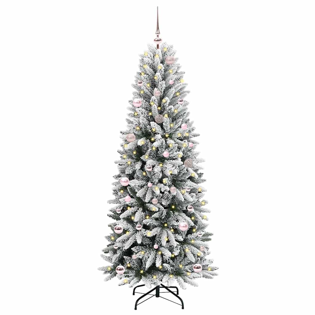 Kunstkerstboom met 150 LED met standaard Wit 63 x 63 x 150 cm