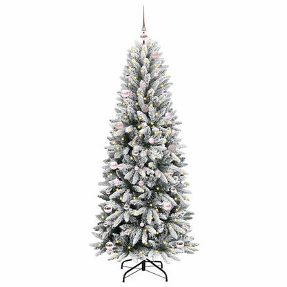 Kunstkerstboom met 150 LED met standaard Wit 63 x 63 x 150 cm