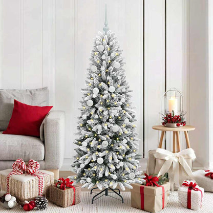 Kunstkerstboom met 150 LED met standaard Wit 63 x 63 x 150 cm