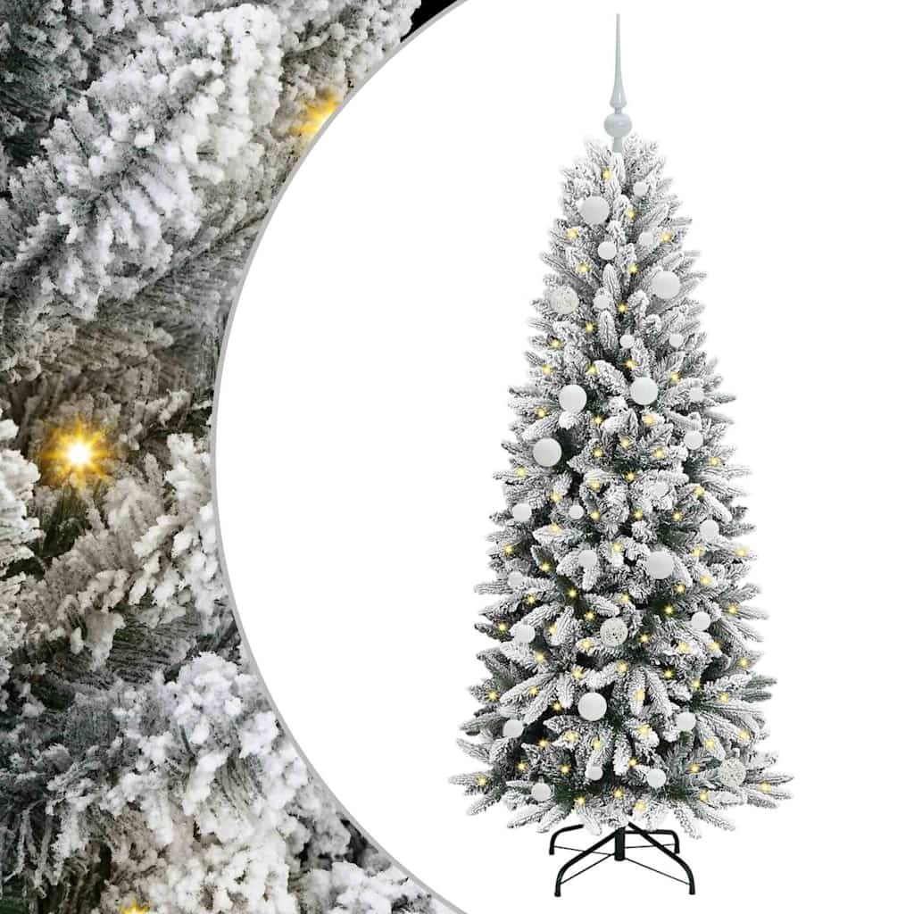 Kunstkerstboom met 150 LED met standaard Wit 63 x 63 x 150 cm
