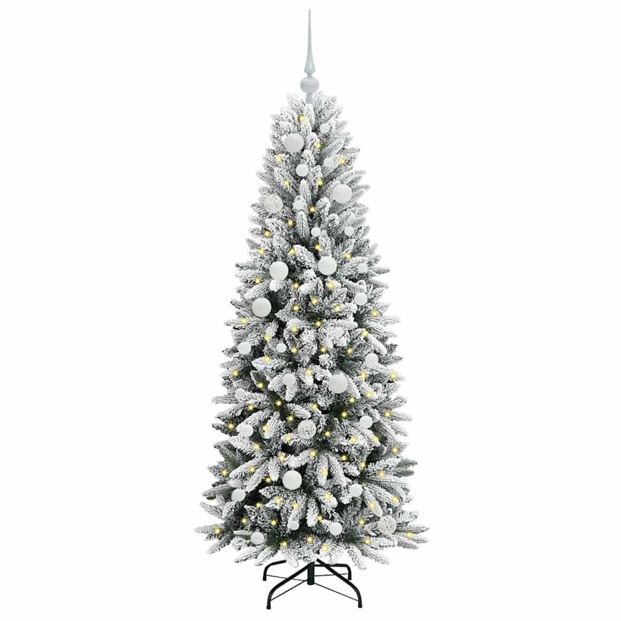 Kunstkerstboom met 150 LED met standaard Wit 63 x 63 x 150 cm