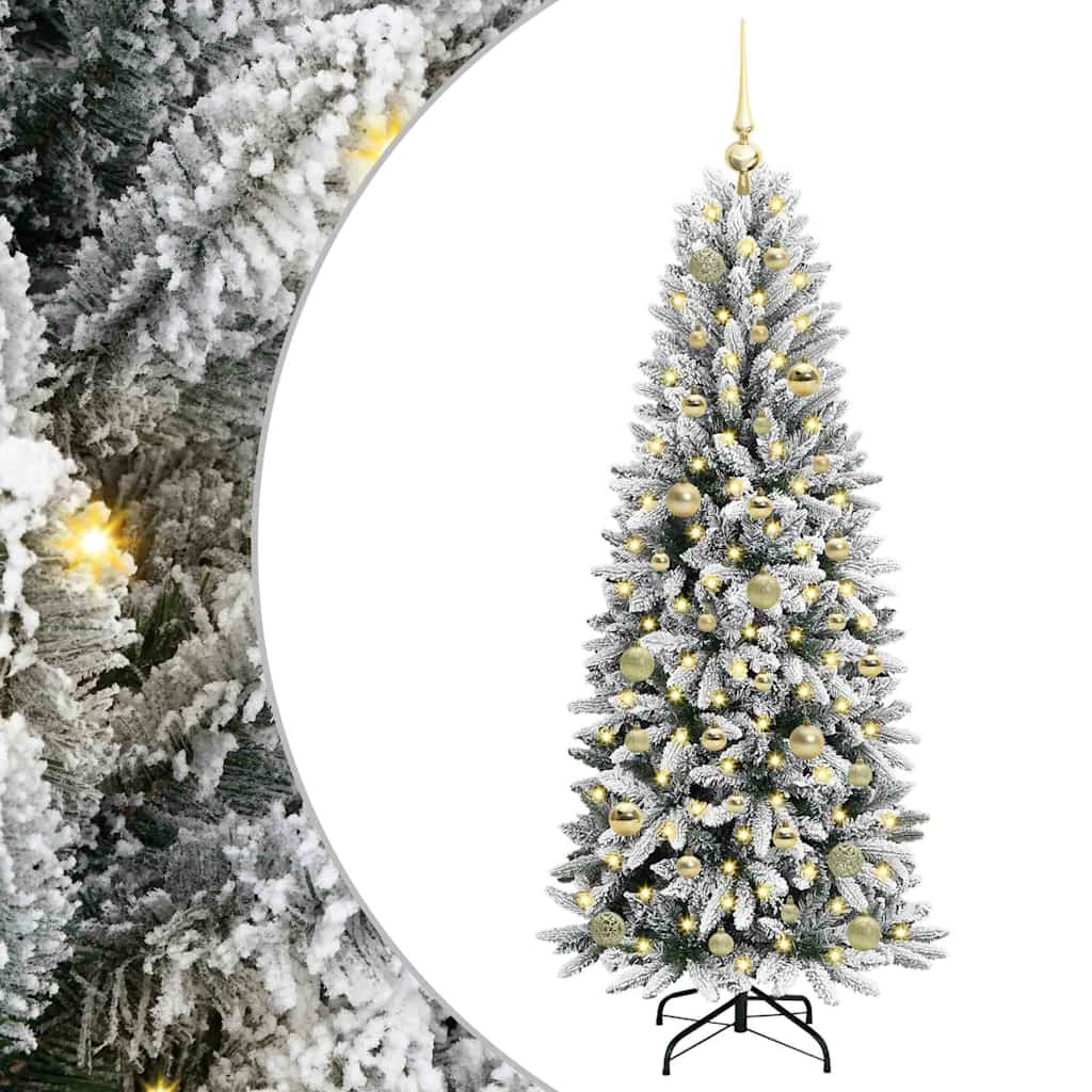 Kunstkerstboom met 150 LED met standaard Wit 63 x 63 x 150 cm