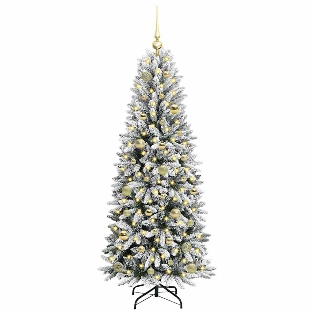 Kunstkerstboom met 150 LED met standaard Wit 63 x 63 x 150 cm