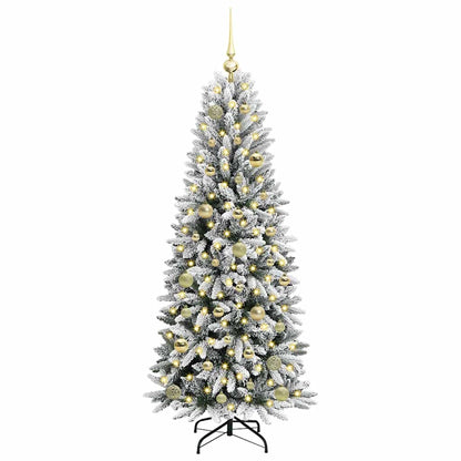 Kunstkerstboom met 150 LED met standaard Wit 63 x 63 x 150 cm