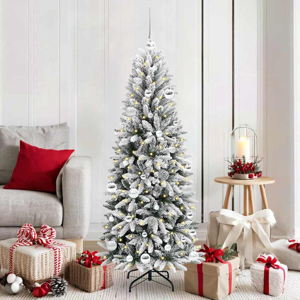 Kunstkerstboom met 150 LED met standaard Wit 63 x 63 x 150 cm