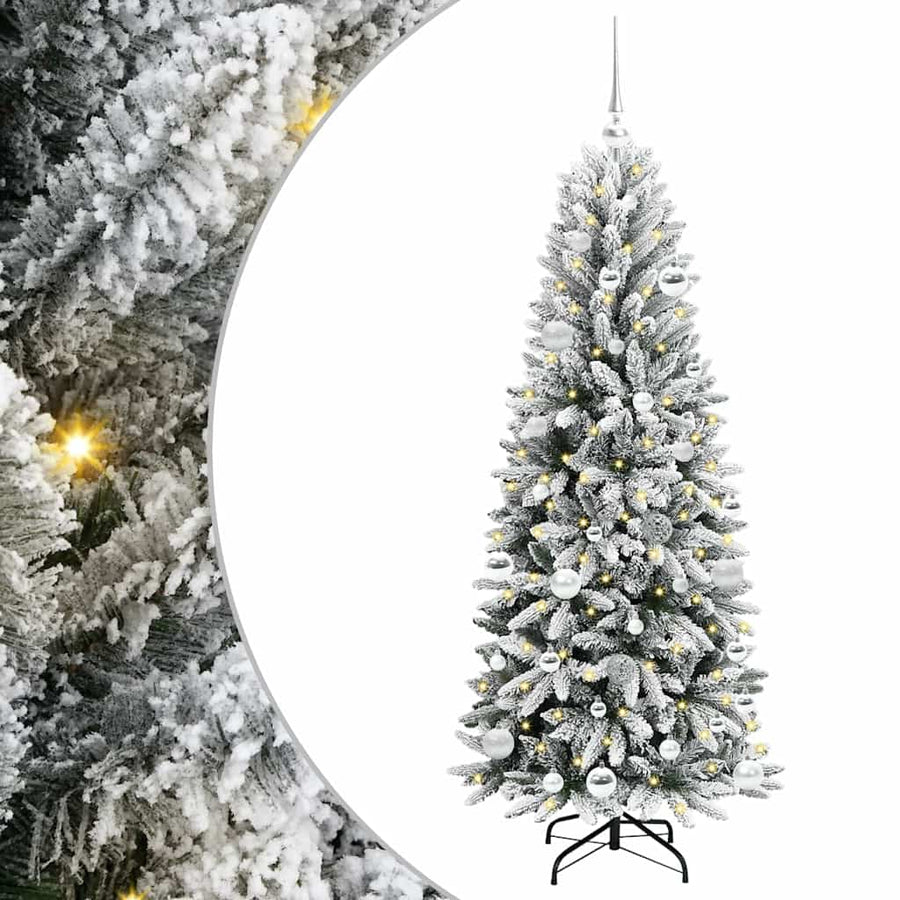 Kunstkerstboom met 150 LED met standaard Wit 63 x 63 x 150 cm