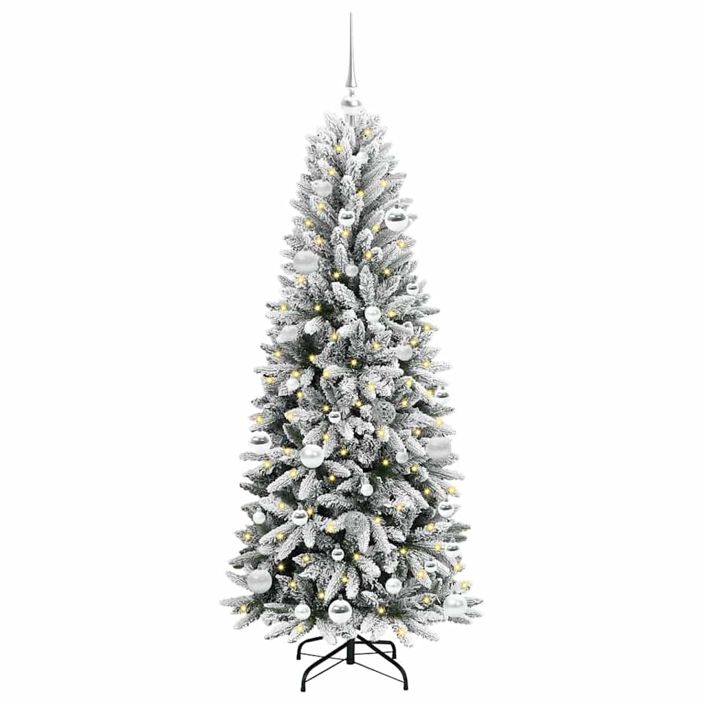Kunstkerstboom met 150 LED met standaard Wit 63 x 63 x 150 cm