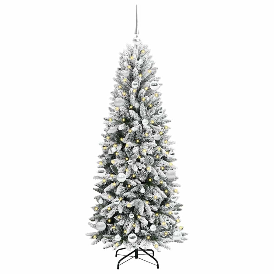 Kunstkerstboom met 150 LED met standaard Wit 63 x 63 x 150 cm