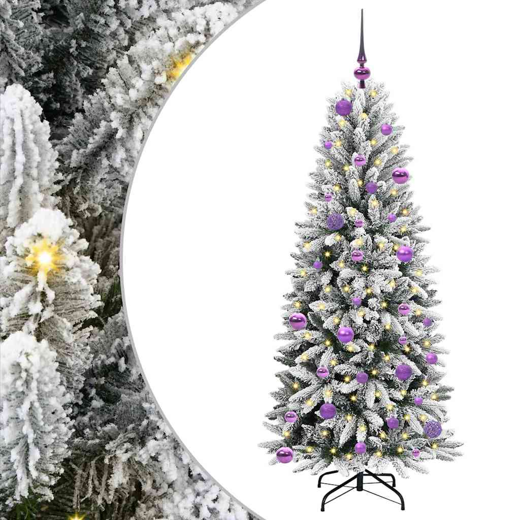 Kunstkerstboom met 150 LED met standaard Wit 63 x 63 x 150 cm