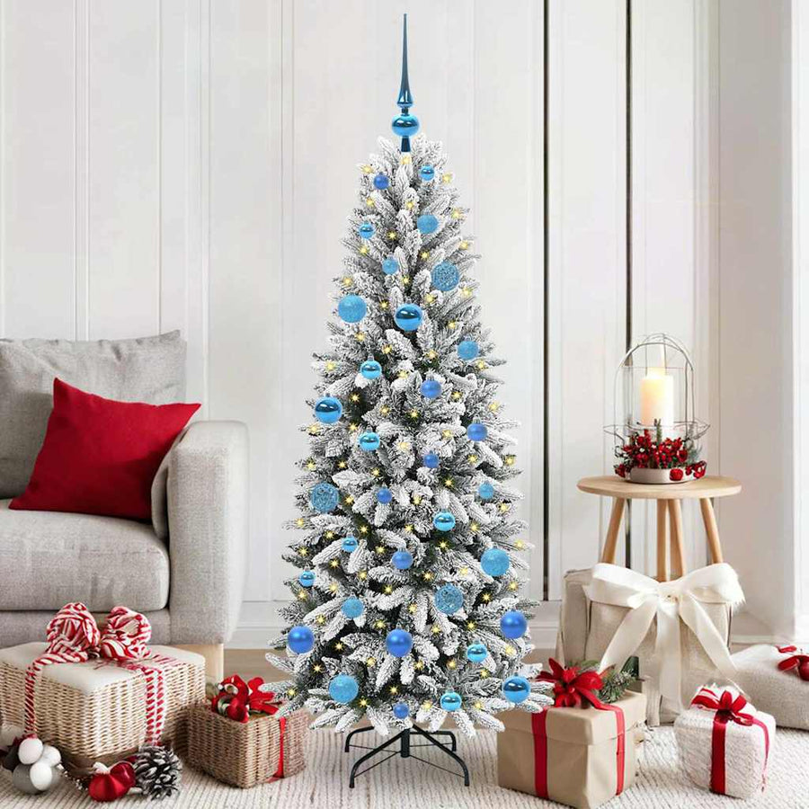 Kunstkerstboom met 150 LED met standaard Wit 63 x 63 x 150 cm